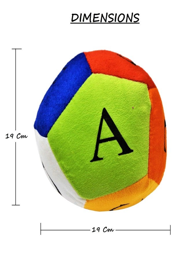 AFTERSTITCH Fabric Stuffed Soft Toy Balls for Baby Kids Girls & Boy with Rattle Sound (Big Large 1 Ball) - Image 4